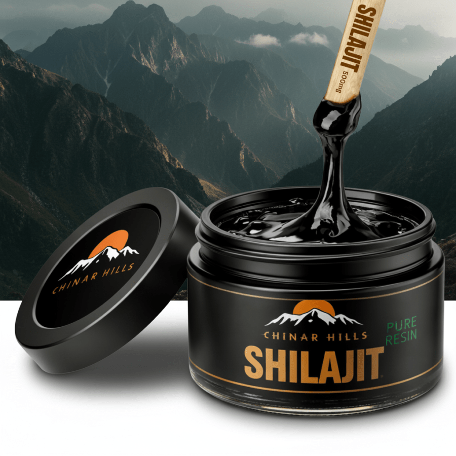 Pure Himalayan Shilajit Resin 10mg – Natural Energy, Focus & Vitality