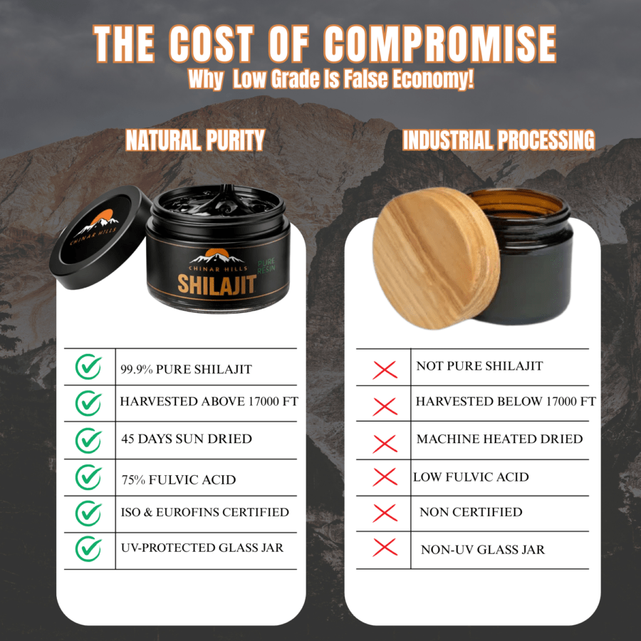 himalayan shilajit resin 30g zero fillers